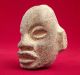 Olmec Clay Face Sculpture - Ceramic Antique Pre Columbian Artifact Maya Aztec The Americas photo 2