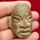 Olmec Clay Face Sculpture - Ceramic Antique Pre Columbian Artifact Maya Aztec The Americas photo 7