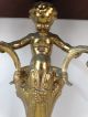 Antique French Rococo Old Victorian Figural Brass Sconce Putti Cherub Wall Shelf Other Antique Furniture photo 2