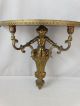 Antique French Rococo Old Victorian Figural Brass Sconce Putti Cherub Wall Shelf Other Antique Furniture photo 4
