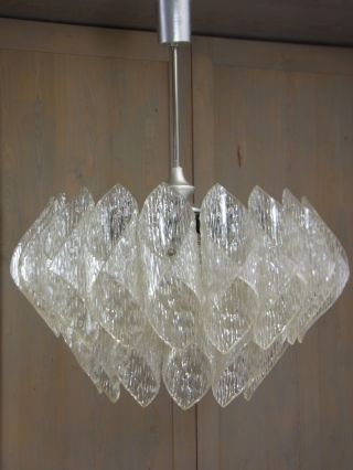 La2/216 Large Lucite 2 Tiered Chandelier 1960´s - 1970´s Mid Century Vintage photo