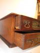 Vtg Victorian Antique Dovetail Wood 2 Drawer J.  & P.  Coats Thread Spool Cabinet Furniture photo 8