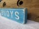 12 Inch Wood Hand Painted Buoys Sign Nautical Seafood (s360) Plaques & Signs photo 1