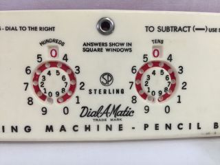 Vintage Sterling Dial - A - Matic Automatic Adding Machine Pencil Box No.  566 Stylus photo
