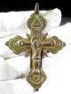 Stunning Tudor Period Bronze Cross Depicting Crucifix Of Jesus Christ - Ab72 Roman photo 2