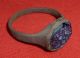 Stunning Viking / Nordic Ancient Bronze Ring - Purple Gem Circa 700 - 800 Ad - 1822 Scandinavian photo 4