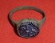 Stunning Viking / Nordic Ancient Bronze Ring - Purple Gem Circa 700 - 800 Ad - 1822 Scandinavian photo 5