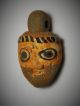 Head God Baal Rare Ancient Phoenician Glass Face Pendant Near Eastern photo 2