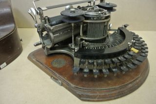 Antique Typewriter Hammond 12 Ideal W/ Case Ecrire Escribir photo