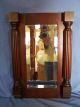 Antique Carved Mahogany Wall Mirror Beveled Glass Sheraton Neo Classic Federal Mirrors photo 2