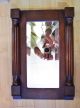 Antique Carved Mahogany Wall Mirror Beveled Glass Sheraton Neo Classic Federal Mirrors photo 6