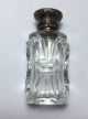 Vintage Cut Glass Perfume - Scent Bottle - With Silver Cap - Art Nouveau Perfume Bottles photo 4