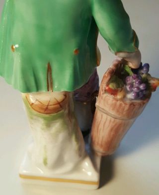 Meissen Figurine Boy Holding Grapes photo