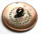 Antique Livery Button Silver Plate Hands Holding Flower & Sword - Doughty & Co. Buttons photo 1