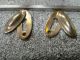 Antique Brass Oval/egg Door Handles C/w 2 No Matching Key Covers - Af103 - Door Knobs & Handles photo 4
