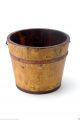 Antique Primitive Wooden Pail Bucket Yellow Grain Painted Ap10081510 Primitives photo 2