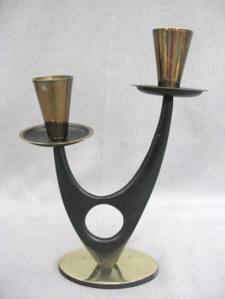 A Stylish Modernist Candlestick - 1960s ? - Great Design photo
