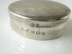 Antique 1926 Fully Hallmarked Solid Silver Snuff/pill Box Boxes photo 8