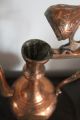 Antique/vintage Islamic Arabic Tinned Copper Tea Pot Pitcher Jug Hand Hammered Islamic photo 3