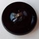 Button Imitation Fabric Painted Black Glass Buttons photo 2
