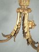 Antique Victorian Art Nouveau 3 Arm Brass Classical Rococo Chandelier Chandeliers, Fixtures, Sconces photo 4
