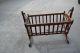 Antique Mahogany Wood Swinging Baby Child Cradle Crib Bassinet York 1920 ' S Baby Cradles photo 7