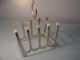 Art Deco 1938 Unusual Solid Silver Toast Rack Chester Hallmarks. Other Antique Sterling Silver photo 4