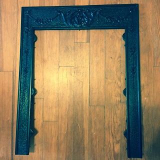 Ornate,  Antique,  Victorian,  Iron,  Fireplace Frame - Wow photo