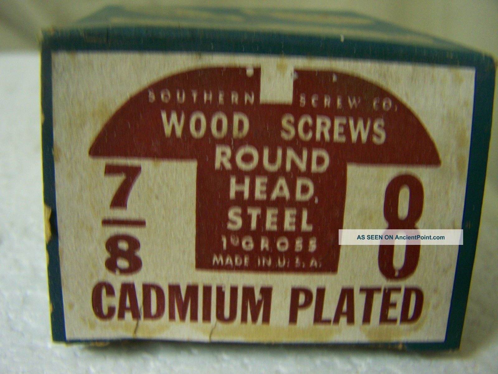 Hillman 1178 Brass Chrome Plated Wood Screws - 8 X 1 Inch Round Head Slotted (30-Pack)