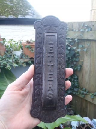 Antique Gothic Cast Iron Victorian Kenrick 443 Knocker /letter Box Incorporated photo