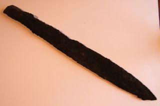 Ancient Roman Iron Socketed Spearhead/javelin 1/2nd Century Ad photo