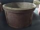 Antique Primitive Wood Grain Measure Old Red Paint & Metal Supports Aafa Primitives photo 2