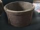 Antique Primitive Wood Grain Measure Old Red Paint & Metal Supports Aafa Primitives photo 5