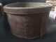 Antique Primitive Wood Grain Measure Old Red Paint & Metal Supports Aafa Primitives photo 7