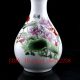 Chinese Colorful Porcelain Hand - Painted Fish And Lotus Vase W Qianlong Mark Vases photo 2