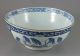 Antique Chinese Late 18th C.  Qianlong Period Porcelain Blue & White 3 Panel Bowl Bowls photo 2