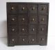 Vintage Antique Style Handmade Wooden Spice Storage / Jewelry Chest 16 Drawer India photo 2