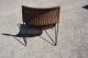 Vtg.  Frederick Weinberg Mid Century Modern Iron & Wicker Lounge Chair Post-1950 photo 3
