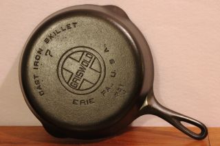 Griswold Large Block Logo Erie Pa Usa 7 Cast Iron Skillet 701 J Cond. photo