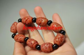 Chinese Old Jade Hand Weaving Exquisite Bracelet Qq3 photo