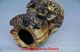 Exquisite Chinese Bress Handwork Old Man Fishing Pen Container Lm1400 Other Chinese Antiques photo 6