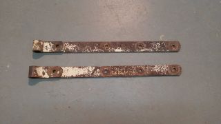 Vintage Strap Hinge Pair - Cast Iron 1 - 3/4 