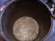 1800s Antique Wooden Bucket,  Cast Iron Handle And Rings,  Hand Made Primitives photo 1