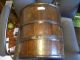 1800s Antique Wooden Bucket,  Cast Iron Handle And Rings,  Hand Made Primitives photo 4
