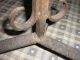 Rare 18th C French Floor Standing Wrought Iron Antique Rushlight Candleholder Primitives photo 9