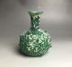 Rare Roman Green Glass Bottle With Embossment Design Roman photo 2