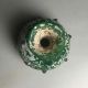 Rare Roman Green Glass Bottle With Embossment Design Roman photo 3