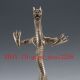 Oriental Vintage Art Symbol Tibetan Silver Hand - Carved Chi Dragon Statue Other Antique Chinese Statues photo 1