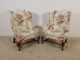 Pair Kittinger Colonial Williamsburg Cw - 44 Mahogany Fireside Or Wingback Chairs Post-1950 photo 1