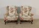 Pair Kittinger Colonial Williamsburg Cw - 44 Mahogany Fireside Or Wingback Chairs Post-1950 photo 4
